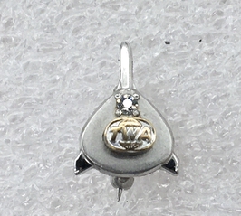 Image: service pin: TWA (Trans World Airlines), 25 years