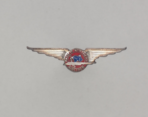 Stewardess wings: Pacific Northern Airlines