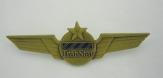 Image: flight attendant wings: TranStar Airlines