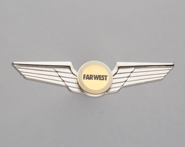Flight attendant wings: Far West Airlines