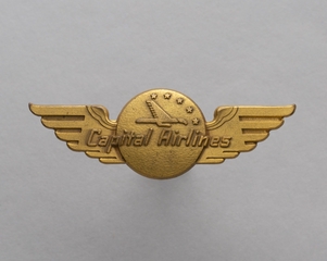 Image: stewardess wings: Capital Airlines
