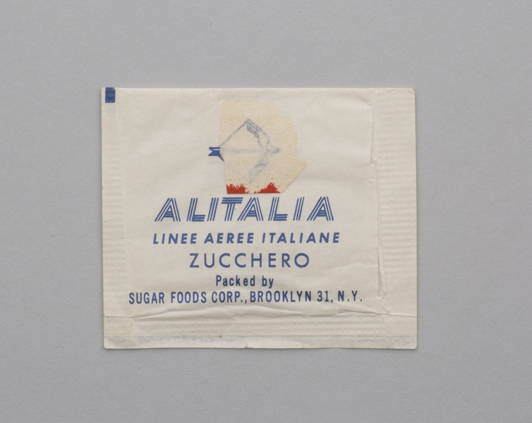 Image: sugar packet: Alitalia