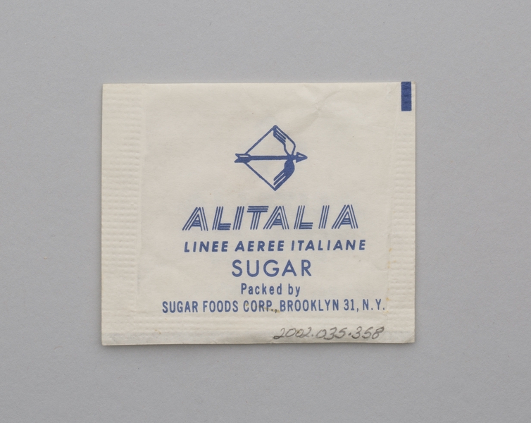 Image: sugar packet: Alitalia