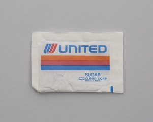Image: sugar packet: United Airlines