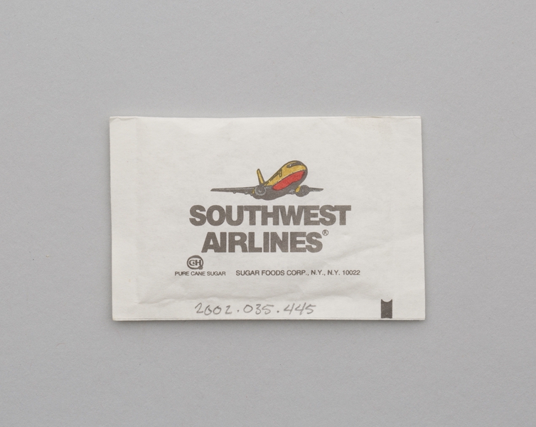 Image: sugar packet: Southwest Airlines