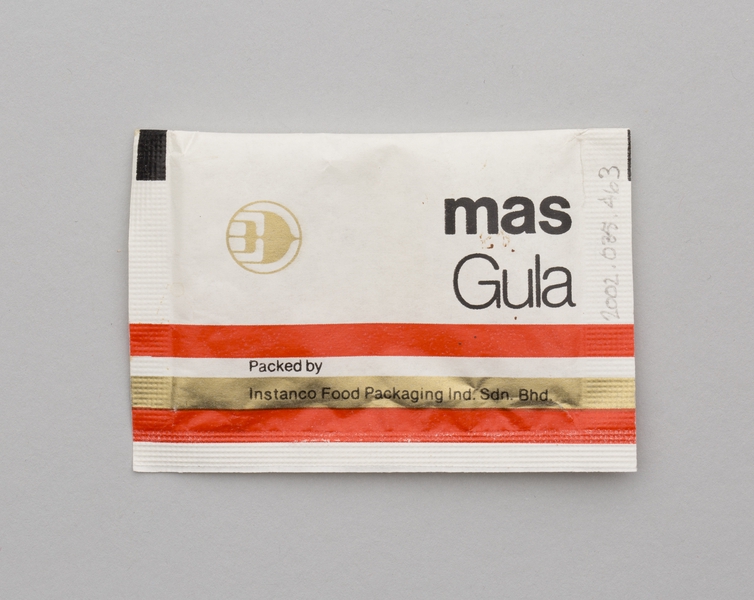 Image: sugar packet: Malaysian Airline System (MAS)
