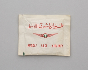 Image: sugar packet: Middle East Airlines (MEA)