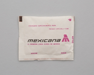 Image: sugar packet: Mexicana Airlines
