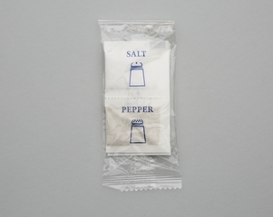 Image: salt, pepper, sugar packets: Singapore Airlines