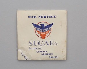 Image: sugar packet: Continental Airlines