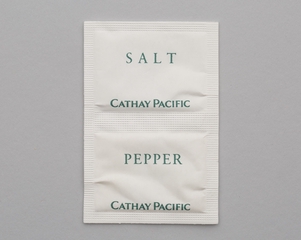 Image: salt and pepper packet: Cathay Pacific Airways