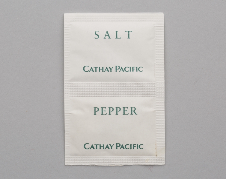 Image: salt and pepper packets: Cathay Pacific Airways