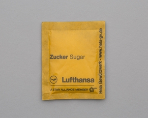 Image: sugar packet: Lufthansa