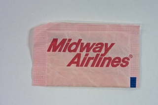 Image: sugar substitutes packet: Midway Airlines