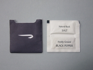 Image: salt and pepper packets: British Airways