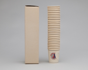 Image: box of paper cups: Eastern Air Lines