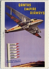 Image: postcard: Qantas Airways