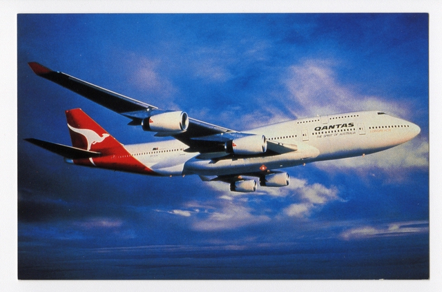 Postcard: Qantas Airways, Boeing 747-400