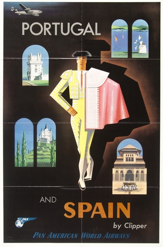 Poster: Pan American World Airways, Portugal, Spain