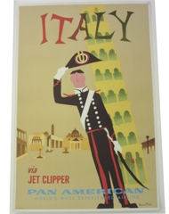 Image: poster: Pan American World Airways, Italy