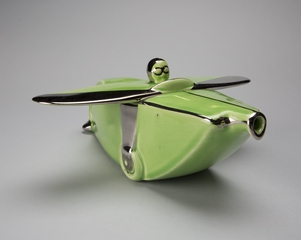 Image: teapot: airplane motif