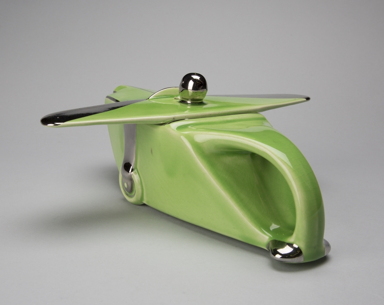 Image: teapot: airplane motif