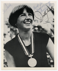 Image: souvenir autograph: United Airlines, Sandra L. Herrmann, Dorothy Hamill