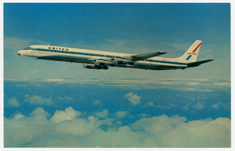 Image: souvenir autograph: United Air Lines, Sandra L. Herrmann, Ray Anthony