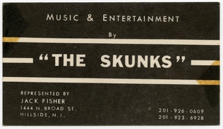 Image: scrapbook document: United Air Lines, Sandra L. Herrmann, The Skunks