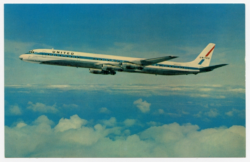 Image: souvenir autograph: United Air Lines, Sandra L. Herrmann