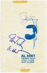 Image: souvenir autograph: United Air Lines, Sandra L. Herrmann, Al Hirt