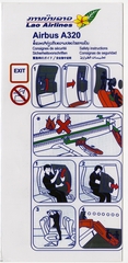 Image: safety information card: Lao Airlines, Airbus A320