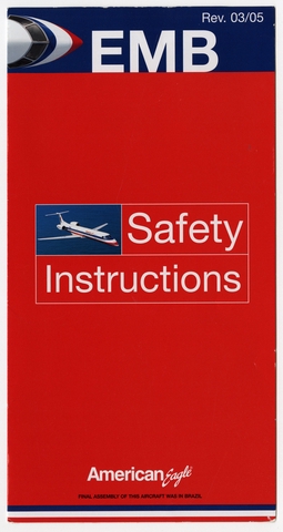 Safety information card: American Eagle, Embraer