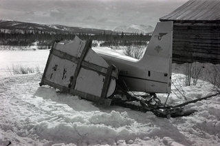 Image: negative: Pacific Alaska Airways, aircraft inspection