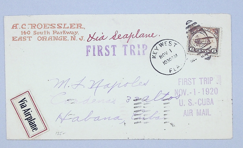 Image: airmail flight cover: Aeromarine West Indies Airways