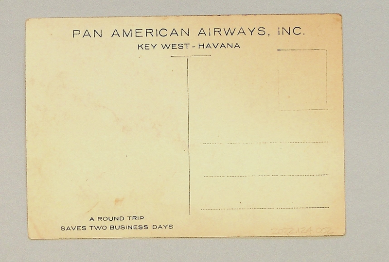 Image: postcard: Pan American Airways, Fokker F-10