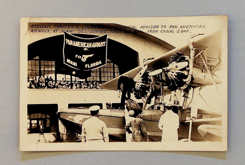 Image: postcard: Pan American Airways, Sikorsky S-38, Charles A. Lindbergh