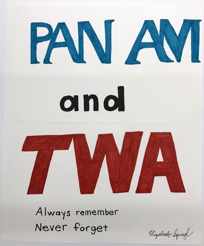 Tribute poster: Pan Am and TWA