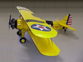 Image: flying model airplane: Stearman PT-13, PT-17 N2S Kaydet Model