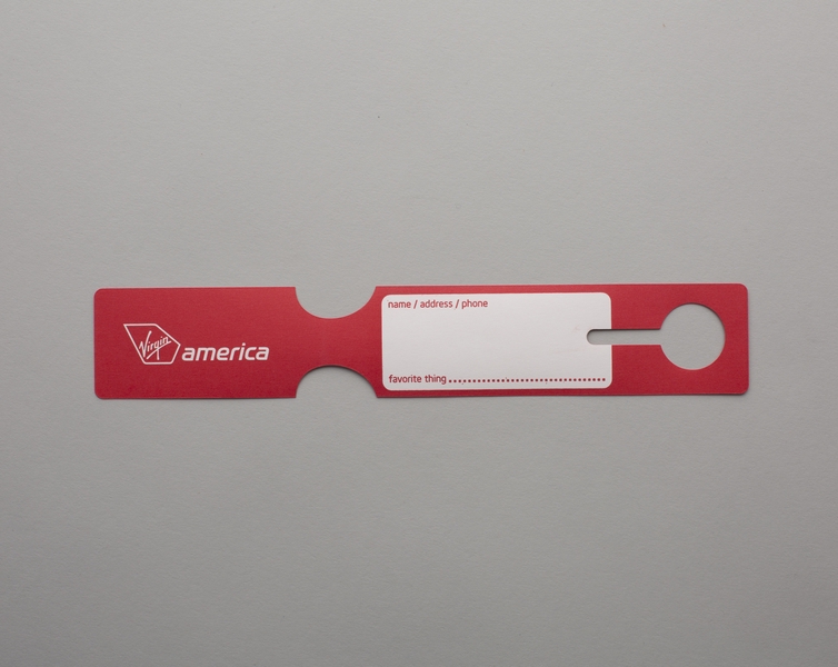 Image: luggage tag: Virgin America