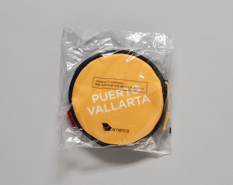 Image: amenity kit: Virgin America, first class, Puerto Vallarta