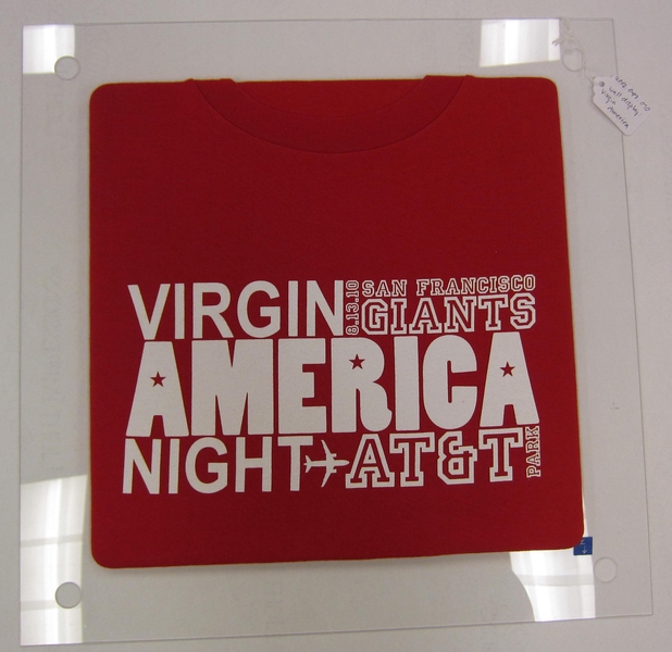 Image: wall display: Virgin America