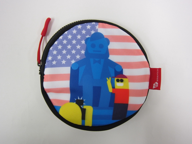 Image: amenity kit: Virgin America, first class, Washington Dulles