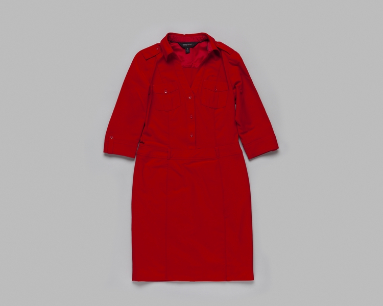 Image: flight attendant dress: Virgin America