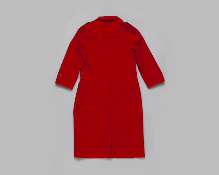 Image: flight attendant dress: Virgin America