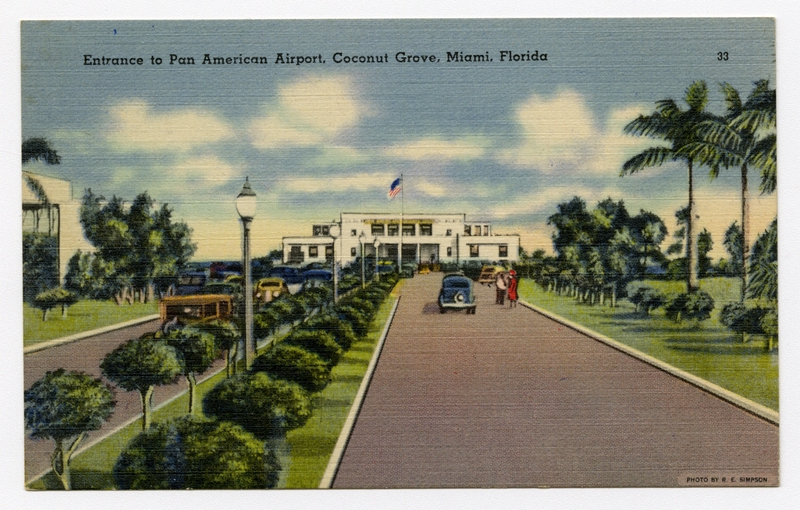Image: postcard: Pan American Airways, Pan American Airport