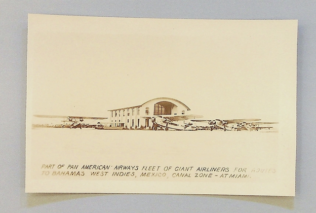 Postcard: Pan American Airways, Pan American Airways Airport