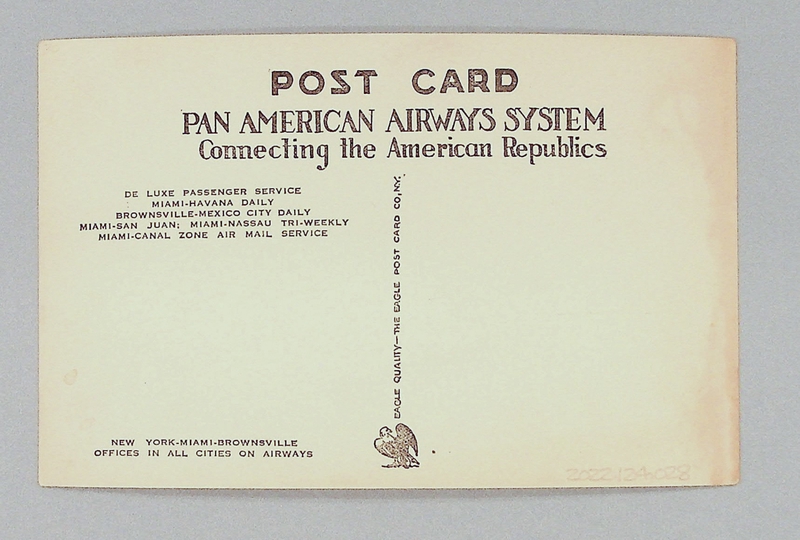 Image: postcard: Pan American Airways, Nassau, Bahamas