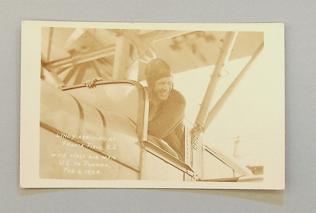 Postcard: Pan American Airways, Sikorsky S-38, Charles A. Lindbergh