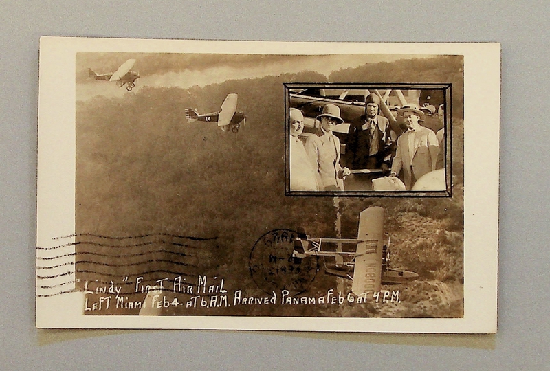Image: postcard: Pan American Airways, Sikorsky S-38, Charles A. Lindbergh